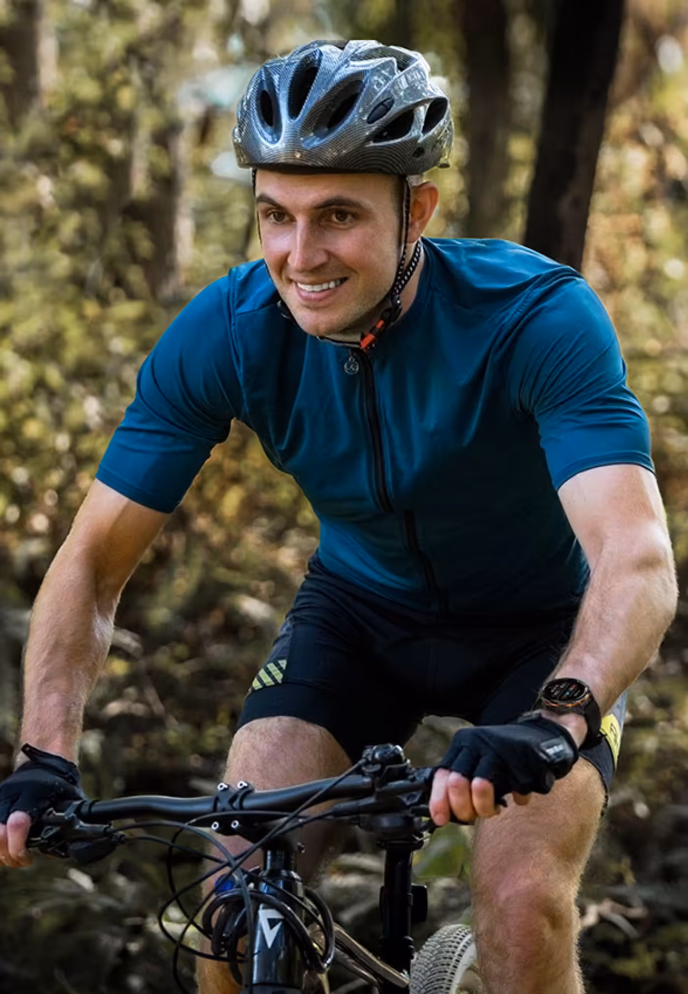 Smartwatch displaying multi-sport tracking interface for fitness activities