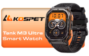 KOSPET Tank M3 Ultra Smartwatch Silver - Android & iPhone - image 1