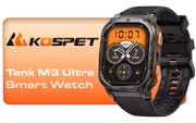 KOSPET Tank M3 Ultra Smartwatch Black - Android & iPhone - image 1