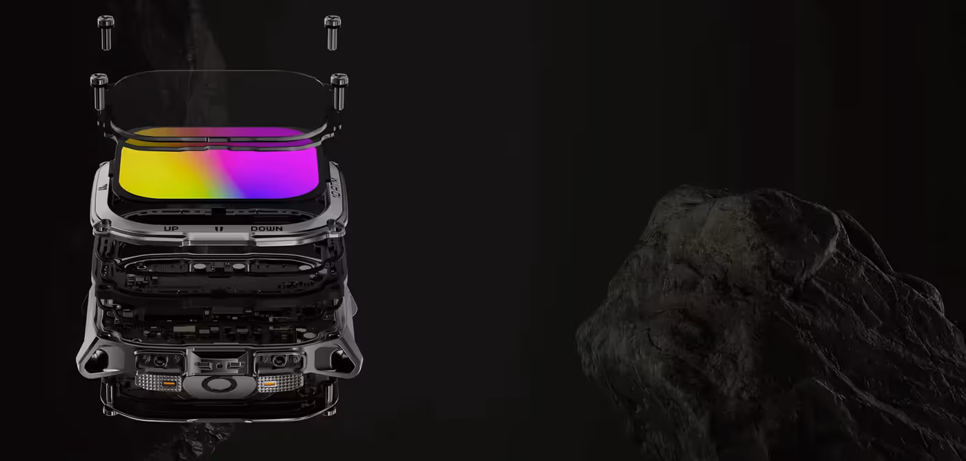 Smartwatch display showing vibrant 1.96-inch AMOLED screen with automatic brightness adjustment