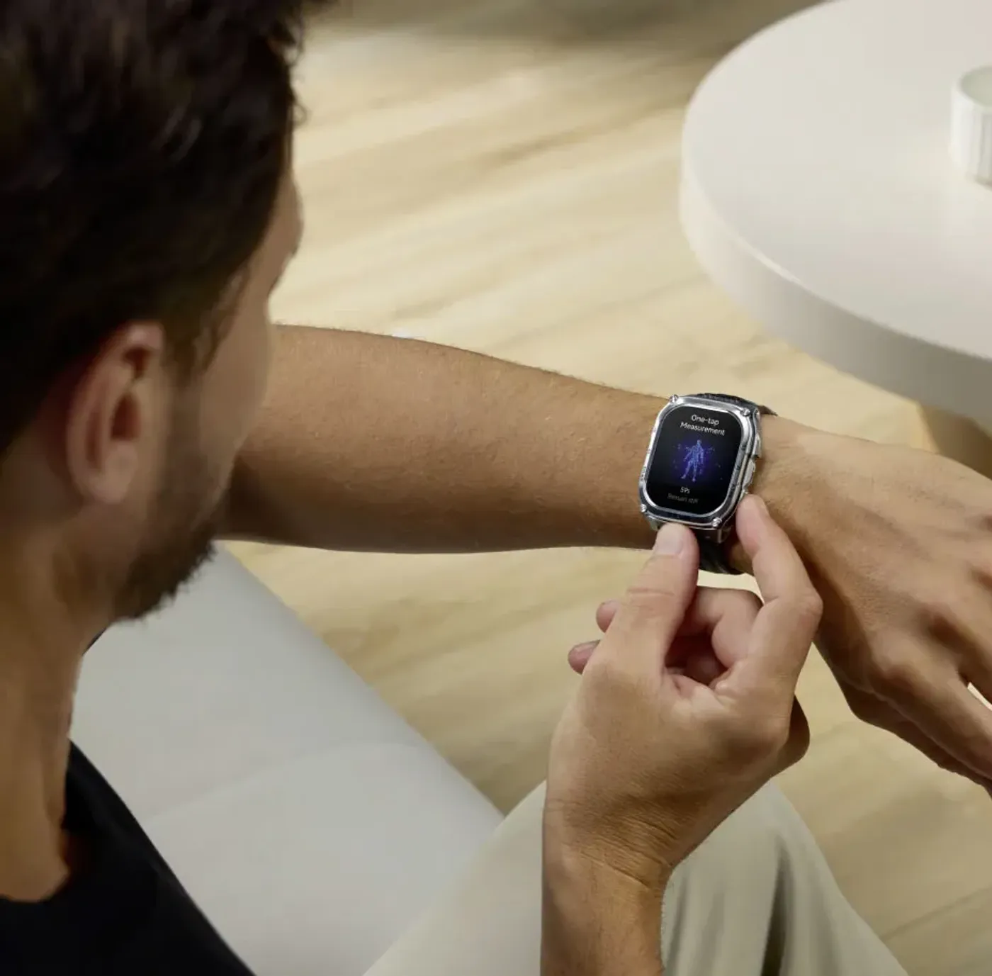 One-tap health assessment monitor for heart rate and stress levels