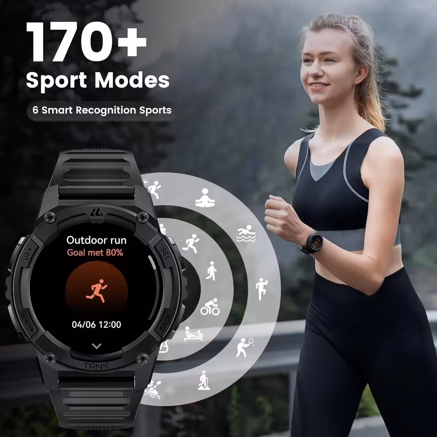KOSPET Tank S2 Pink - 170+ sport modes with smart recognition