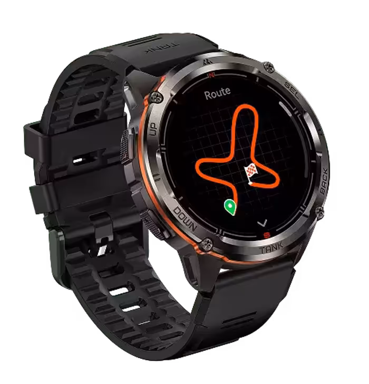 KOSPET TANK T3 ULTRA 2 smartwatch showcasing precise GPS navigation capabilities
