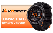 KOSPET Tank T4C Walkie-Talkie Watch Black - Android/iPhone - image 1