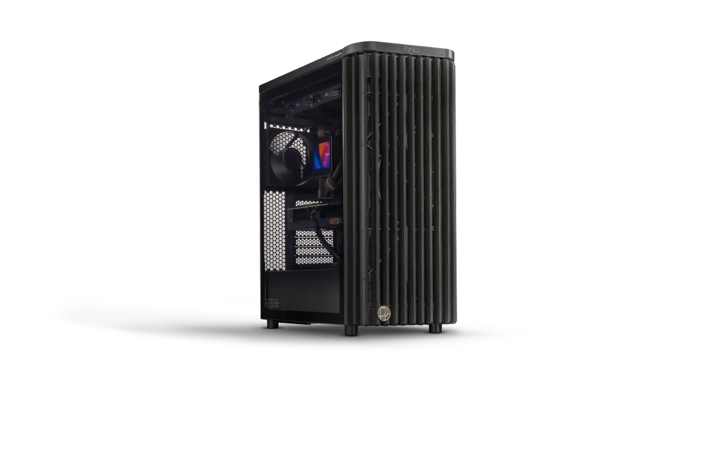 side view of ProArt PA401 Wood Edition case