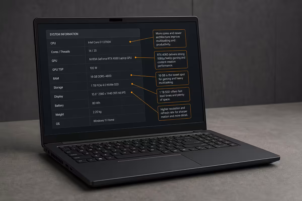 Laptop Specs Decoded Look For