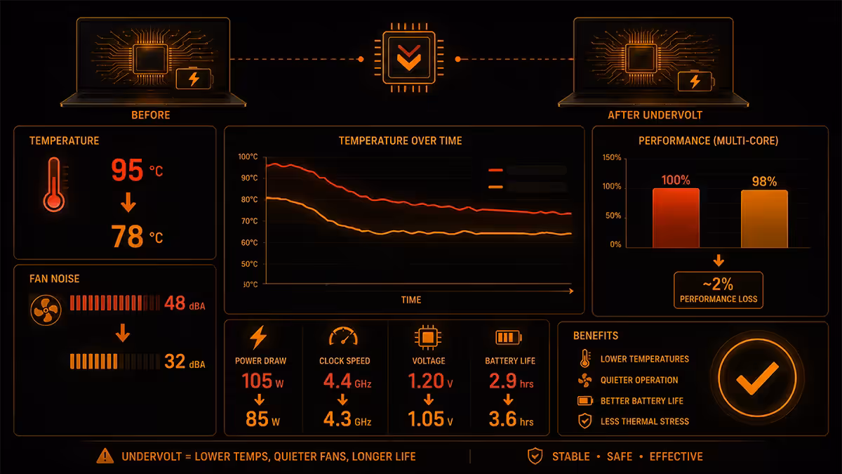 Laptop undervolt temperature