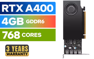 Leadtek NVIDIA RTX A400 4GB GDDR6 Workstation Graphics Card - Image 1