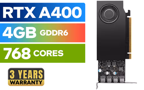 Leadtek NVIDIA RTX A400 4GB GDDR6 Workstation Graphics Card - Image 1