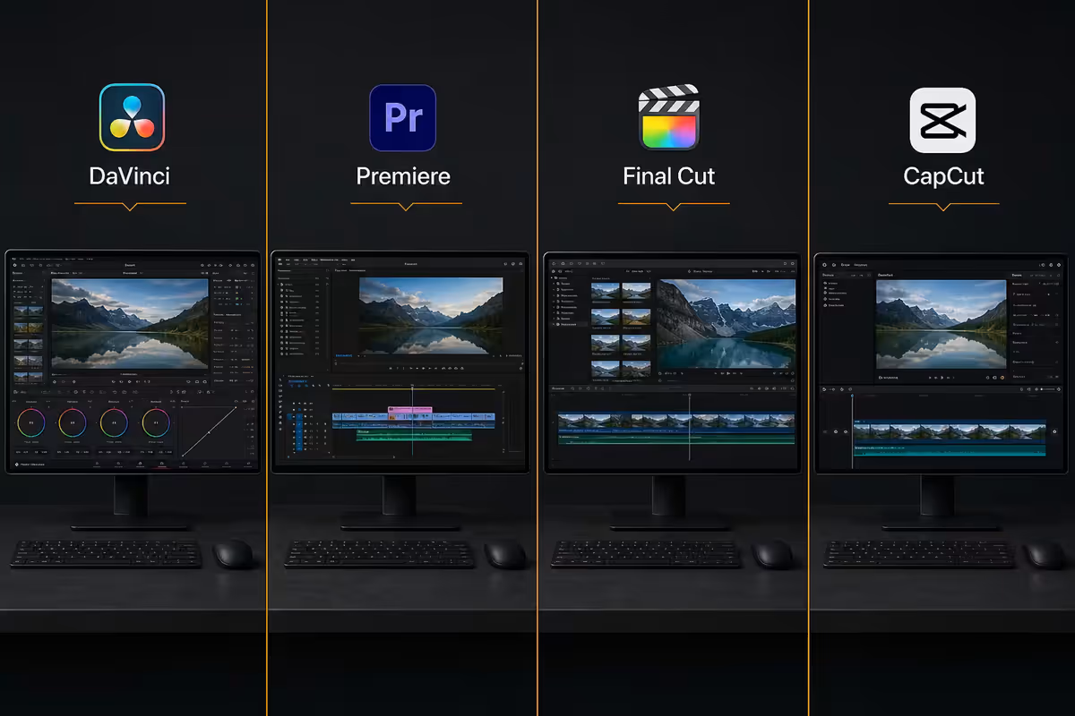 DaVinci vs Premiere vs Final Cut vs CapCut