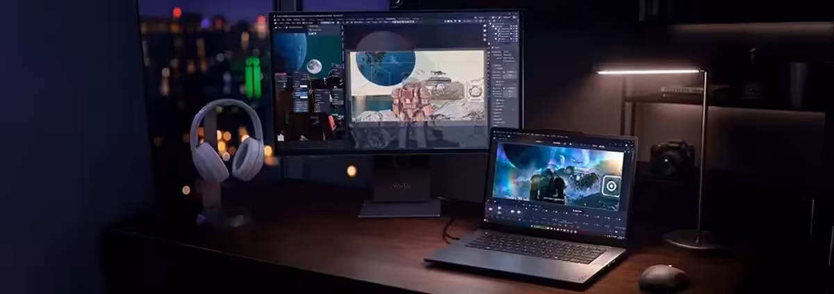 Lenovo Yoga Pro 9n Gen 11 laptop showcasing premium computing performance for creators