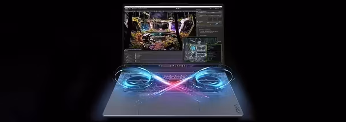 Lenovo X Power dual fan thermal cooling system and internal hardware layout