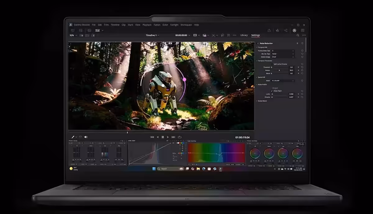 PURESIGHT PRO OLED display showing vibrant colour and deep contrast