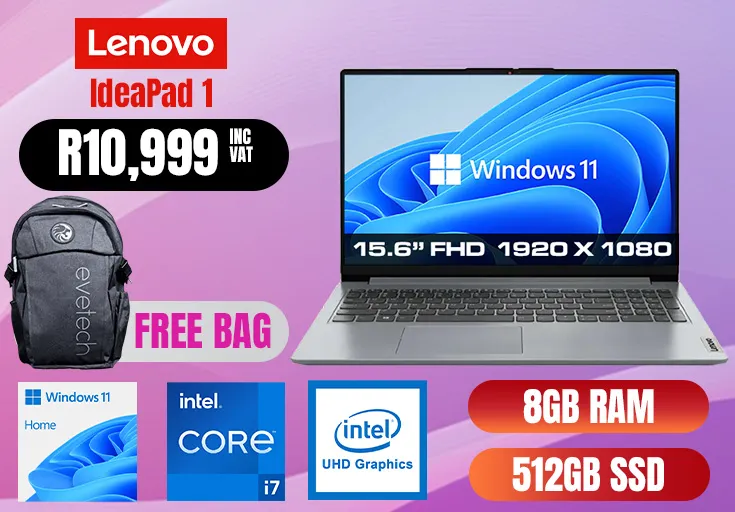 Lenovo IdeaPad 1 15IAU7 Intel Core i7 Laptop