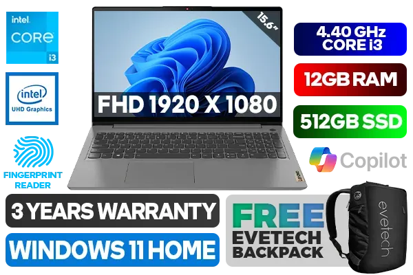 Buy Lenovo IdeaPad 3 15IAU7 Core i3 Laptop - 12GB RAM | High