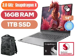 Lenovo IdeaPad 5 14Q8X9 Snapdragon X Touchscreen Laptop - Image 1