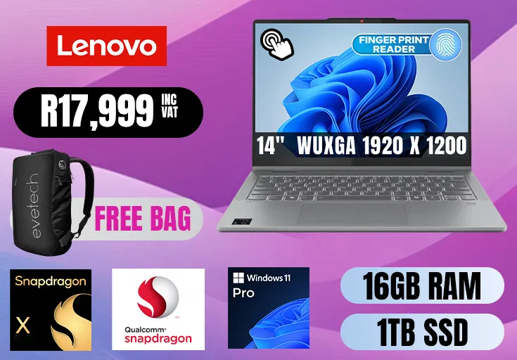 Lenovo Ideapad 5 14Q8X9 Snapdragon X Touchscreen Laptop
