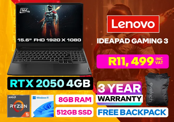 lenovo ideapad gaming 3 15ach6 ryzen 5 rtx 2050 laptop