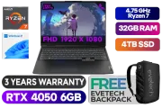Lenovo IdeaPad Gaming 3 15ARH7 Ryzen 7 RTX 4050 Laptop With 32GB RAM & 4TB SSD - image 1