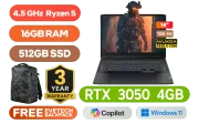 Lenovo IdeaPad Gaming 3 16ARH7 Ryzen 5 RTX 3050 Laptop With 16GB RAM - image 1