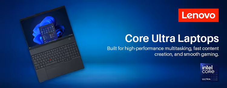 Lenovo Intel Core Ultra Laptops — high-performance laptops for gaming, workstations, creators