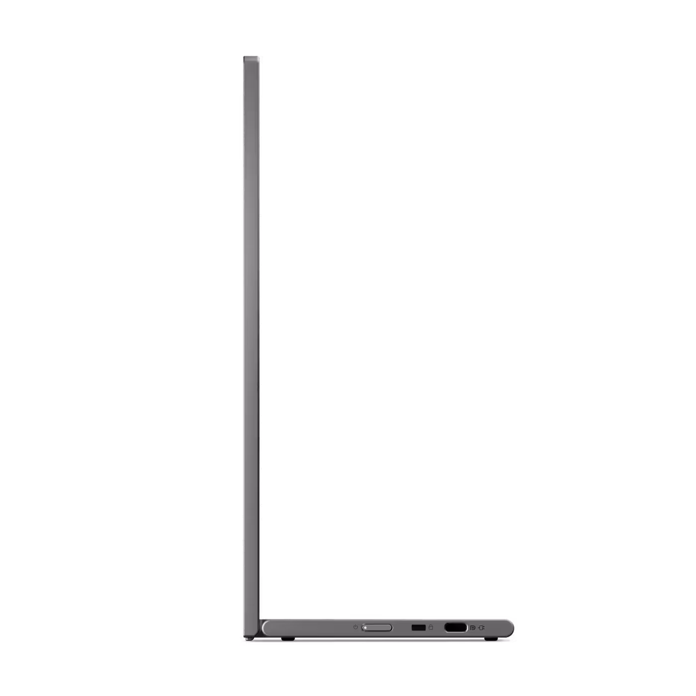 Lenovo L16 edge-on profile showing how thin it is