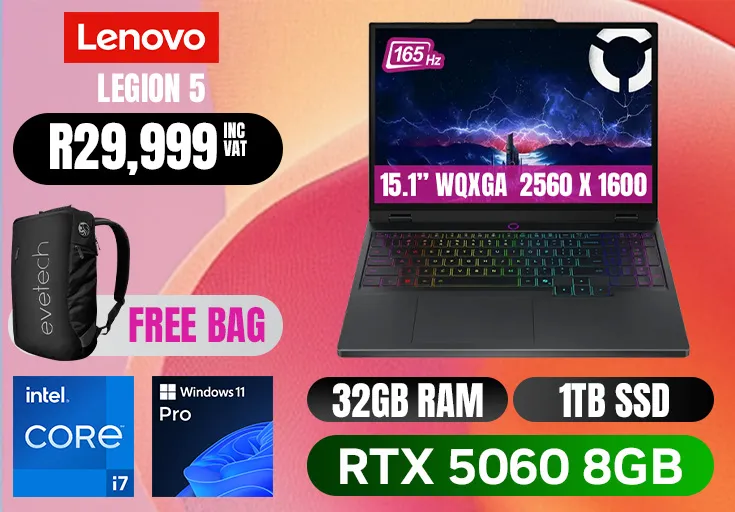 Lenovo Legion 5 15IRX10H Intel Core i7 RTX 5060 Gaming Laptop