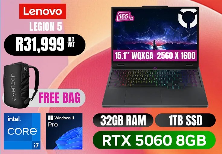 Lenovo Legion 5 15IRX10H Intel Core i7 RTX 5060 Gaming Laptop