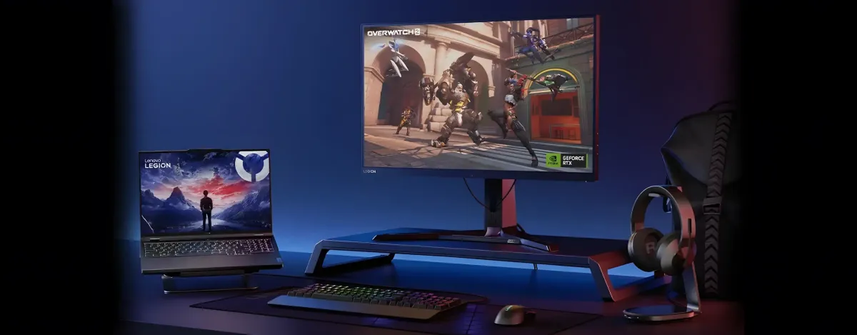 Legion Pro 5i Gen 9 with several Legion gaming accessories. All items sold separately.