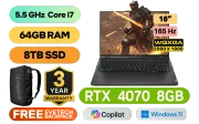 Lenovo Legion Pro 5 16IRX9 Core i7 RTX 4070 Gaming Laptop With 64GB RAM & 8TB SSD - image 1