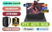 Lenovo Legion Pro 5 16IRX9 Core i9 RTX 4070 Gaming Laptop With 96GB RAM & 4TB SSD - image 1
