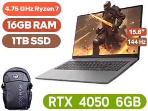 Lenovo LOQ 15ARP10E Ryzen 7-170 RTX 4050 | 16GB/1TB | 144Hz Gaming Laptop - Image 1