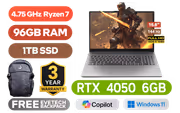 Lenovo LOQ 15ARP10E 96GB/1TB RTX 4050 - image 1