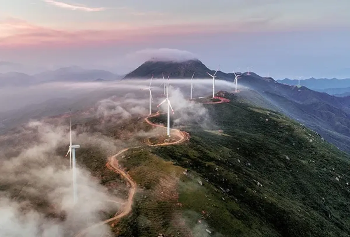 Visual representation of Lenovo's commitment to eco-friendly technology and sustainable future goals
