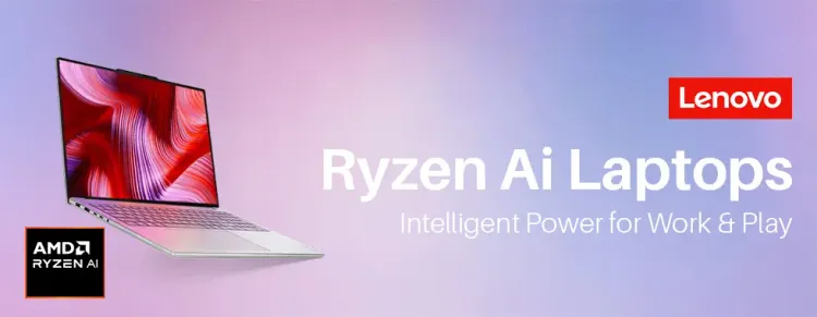 Lenovo Ryzen AI Laptops — High-performance AMD AI notebooks for creators, professionals and gamers