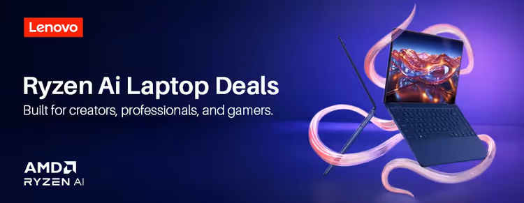 Lenovo Ryzen AI Laptops — High-performance AMD AI notebooks for creators, professionals and gamers
