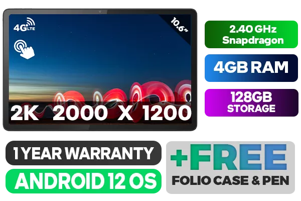 Lenovo Tab M10 Plus 3rd Gen 4G LTE Tablet ZAAN0053ZA | Evetech