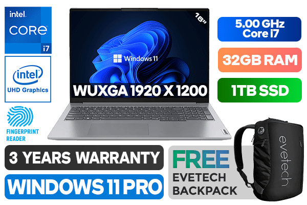 Lenovo ThinkBook 16 G6 IRL | Core i7 Laptop | 32GB RAM | 1TB SSD