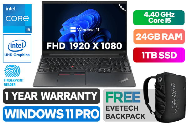 Intel Core I5 Laptop Under 400 Lenovo ThinkPad E15 Gen 4 - Intel Core i5 Laptop | 24GB RAM | 1TB SSD