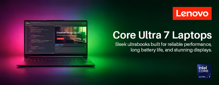 Lenovo Core Ultra 7 Laptops — Lightweight Ultrabook