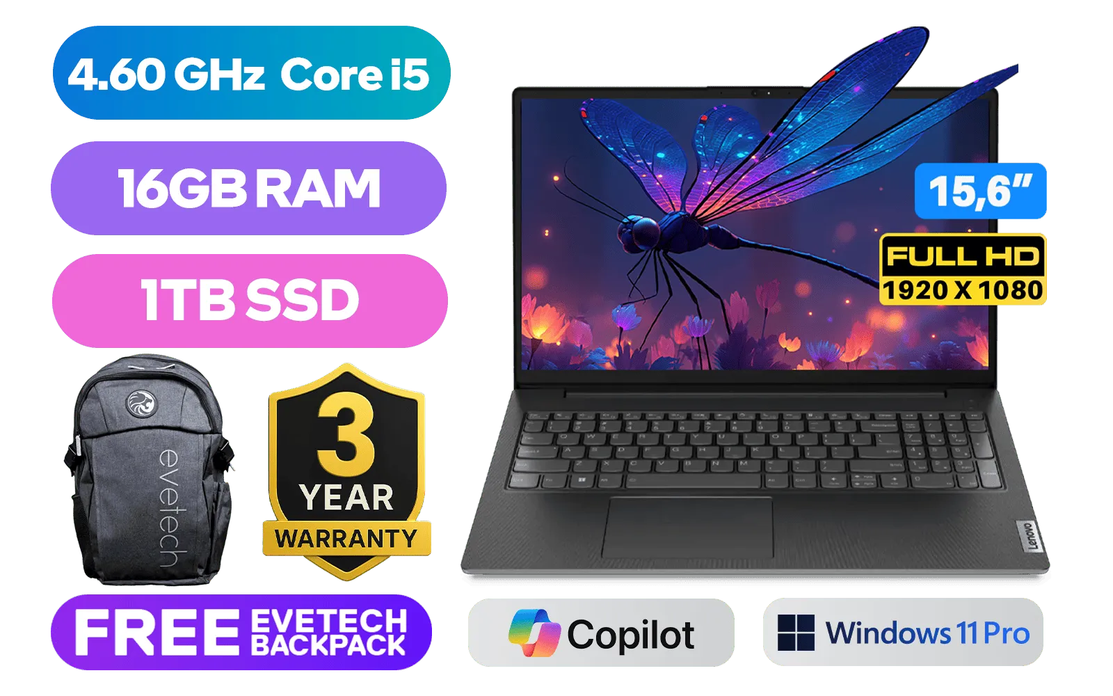 Lenovo V15 G4 IRU 16GB/1TB | Business Productivity