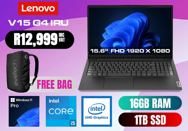 Lenovo V15 G4 IRU Core i5 laptop 83A1008YSA with 16GB RAM & 1TB SSD