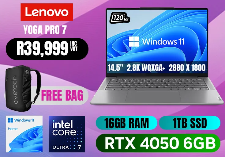 Lenovo Yoga Pro 7 14IMH9 Ultra 7 RTX 4050 gaming laptop