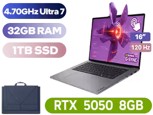 Lenovo Yoga Pro 9 16IPH11 Core Ultra 7 RTX 5050 Laptop Lenovo Yoga Pro 9 16IPH11 Core Ultra 7 RTX 5050 Laptop - Image 1
