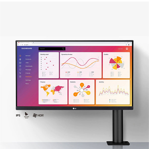 LG 27QN880 QHD IPS Monitor Mobile View 2