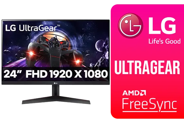 LG UltraGear 24" IPS FHD Gaming Monitor