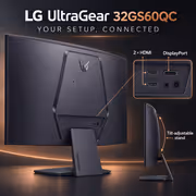 LG UltraGear 32GS60QC 32" QHD 180Hz Curved Gaming Monitor - image 5