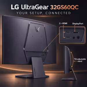 LG UltraGear 32GS60QC 32" QHD 180Hz Curved Gaming Monitor - image 5