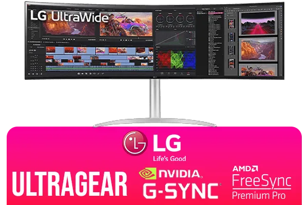 LG UltraGear 49 Inch Curved DQHD Gaming Monitor