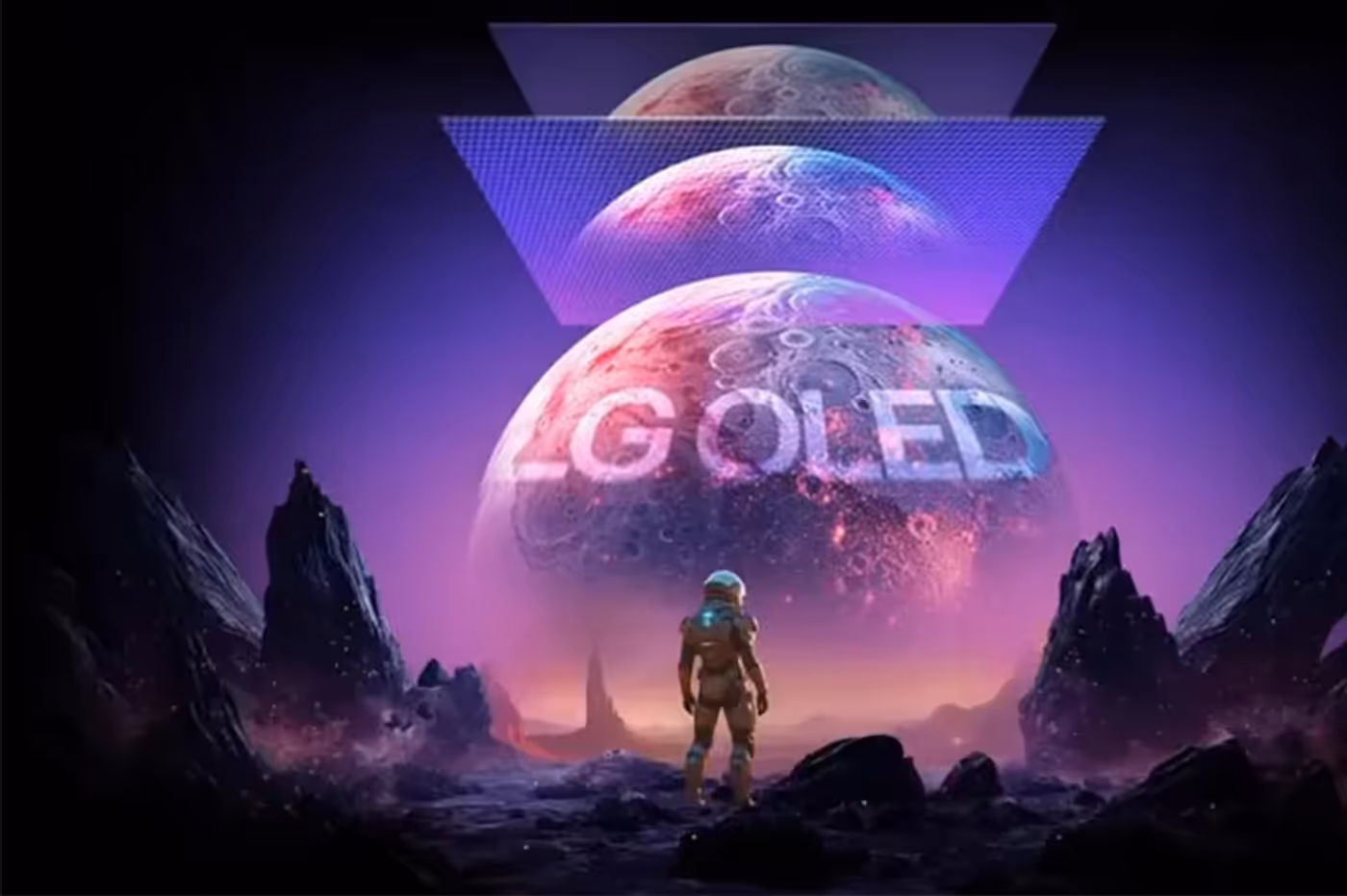 OLED gaming monitor with HDR True Black technology
